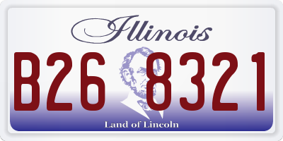 IL license plate B268321