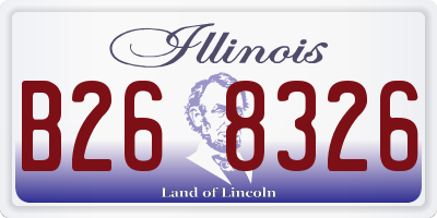 IL license plate B268326