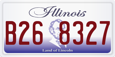 IL license plate B268327