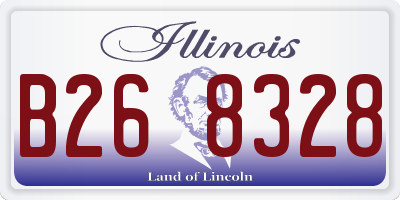 IL license plate B268328