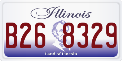 IL license plate B268329