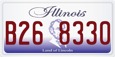 IL license plate B268330