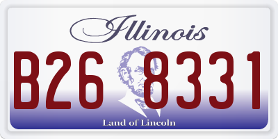 IL license plate B268331