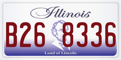 IL license plate B268336