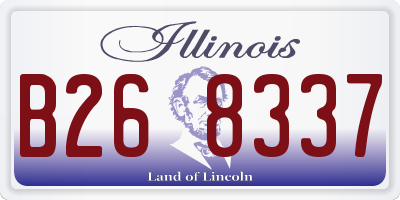 IL license plate B268337