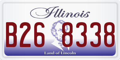 IL license plate B268338