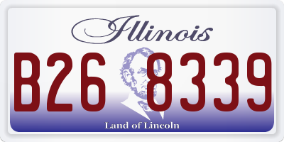 IL license plate B268339