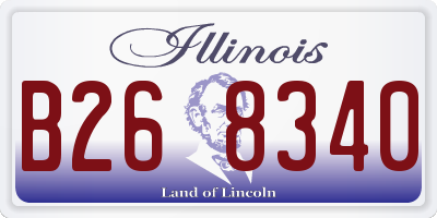 IL license plate B268340