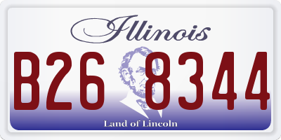 IL license plate B268344