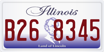 IL license plate B268345