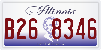 IL license plate B268346