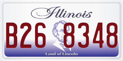 IL license plate B268348