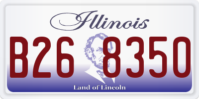IL license plate B268350