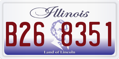 IL license plate B268351