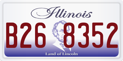 IL license plate B268352
