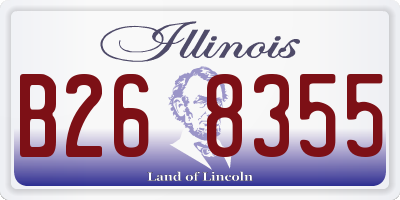 IL license plate B268355