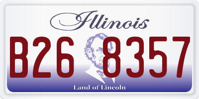 IL license plate B268357