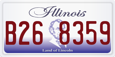 IL license plate B268359
