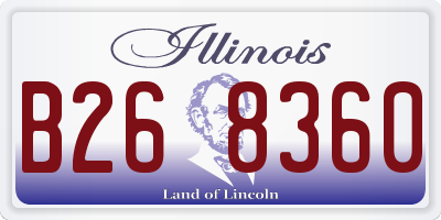 IL license plate B268360