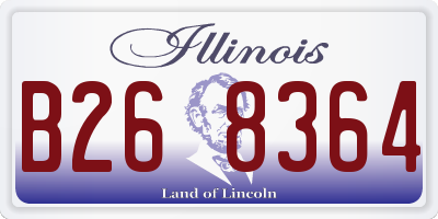 IL license plate B268364