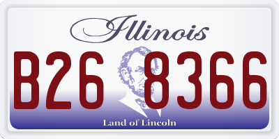 IL license plate B268366