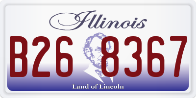 IL license plate B268367