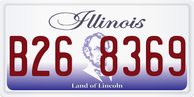 IL license plate B268369