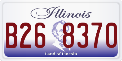 IL license plate B268370