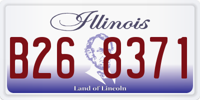 IL license plate B268371