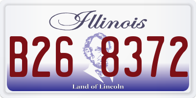 IL license plate B268372