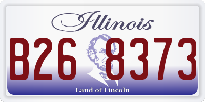 IL license plate B268373