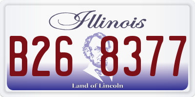 IL license plate B268377