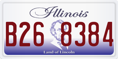 IL license plate B268384
