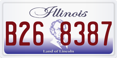 IL license plate B268387