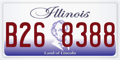 IL license plate B268388