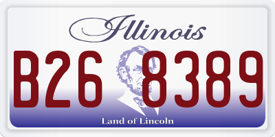 IL license plate B268389