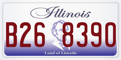IL license plate B268390