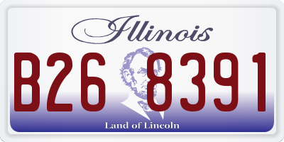 IL license plate B268391