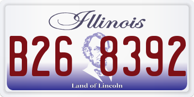 IL license plate B268392