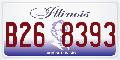 IL license plate B268393