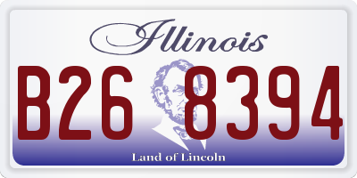 IL license plate B268394