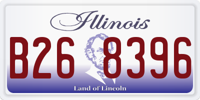 IL license plate B268396