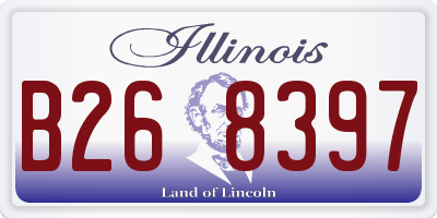 IL license plate B268397