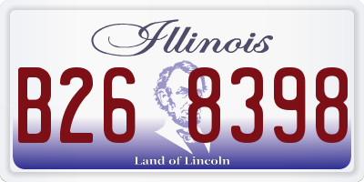 IL license plate B268398
