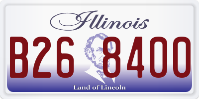 IL license plate B268400