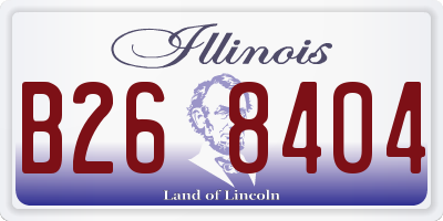IL license plate B268404
