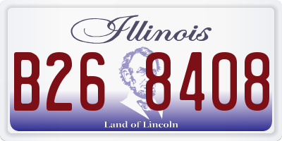 IL license plate B268408