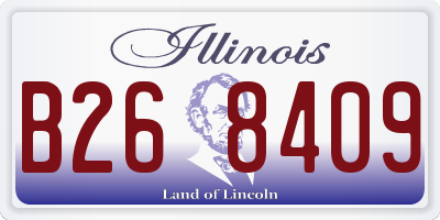 IL license plate B268409