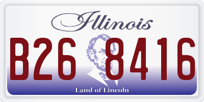 IL license plate B268416