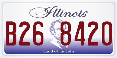 IL license plate B268420
